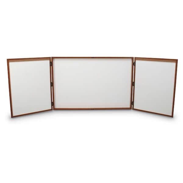 Corkboard, Fabric, 2 Door, Satin/Prl, 72x36"